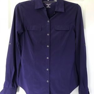 Exofficio Purple Button Down Travel Shirt